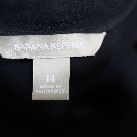 Banana Republic Gray and Black Midi Dress 14 Business Casual Carrer - Picture 9 of 11